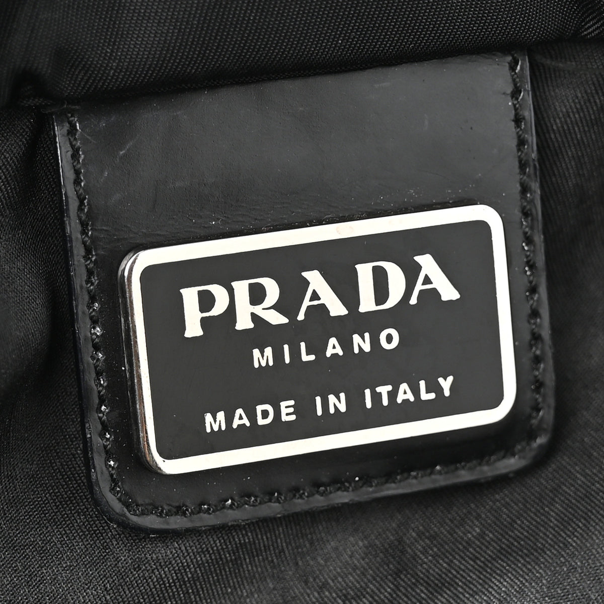 Nylon Vela Flat Messenger Bag Black