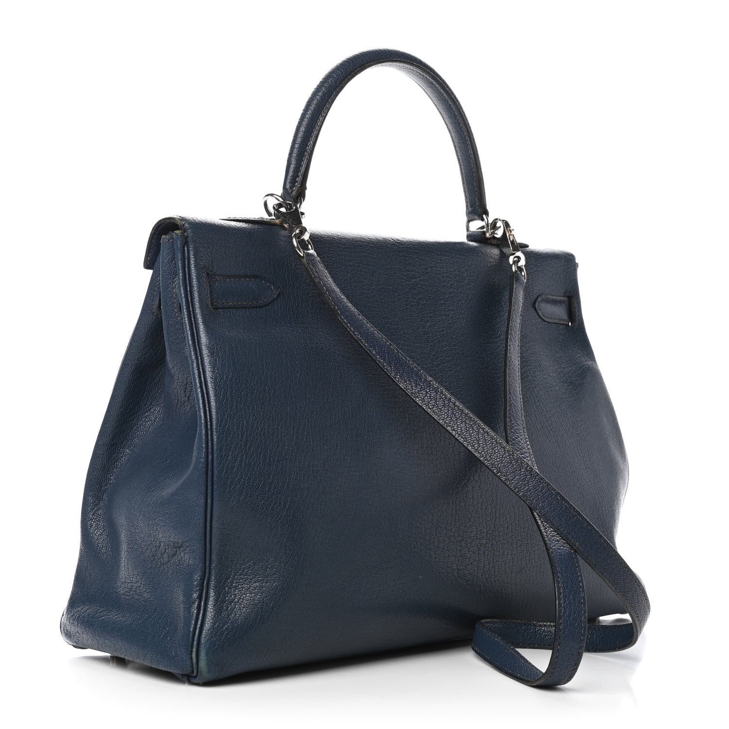 Hermes Chevre De Coromandel Kelly Retourne 35 Bleu De Prusse 4 of 41