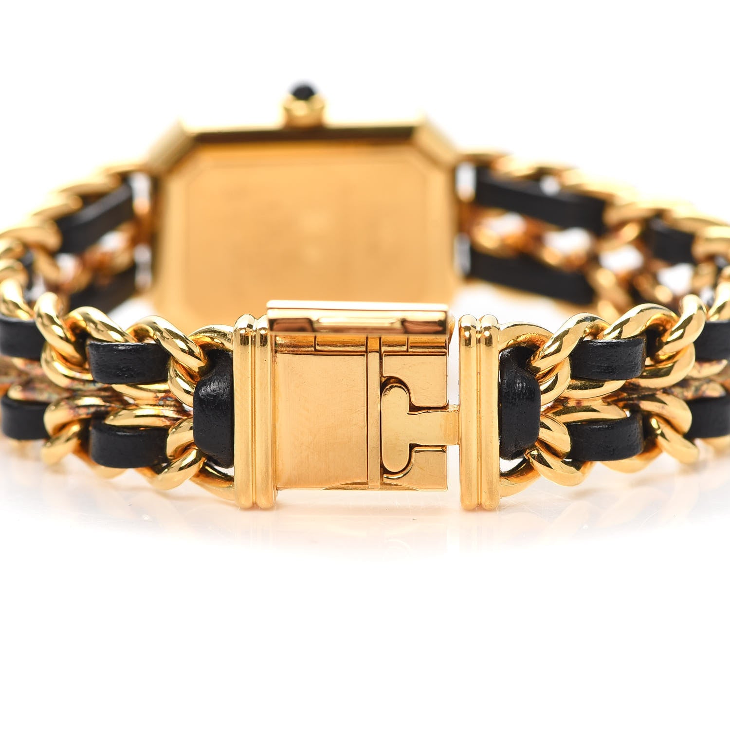 Chanel Stainless Steel Lambskin 20mm Chain Premiere Quartz Watch Gold L 5 of 5