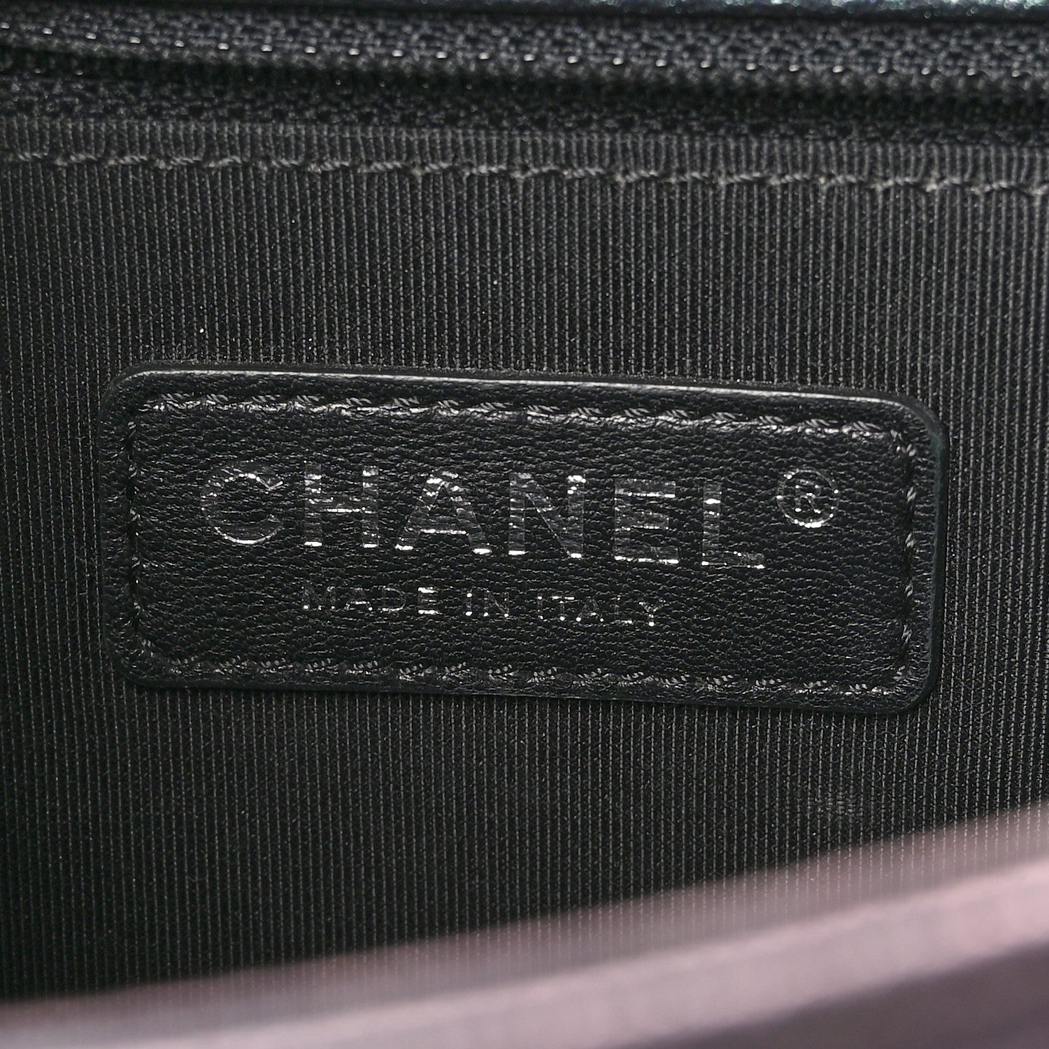 Chanel Iridescent Goatskin Quilted New Medium Boy Flap Purple 6 of 10