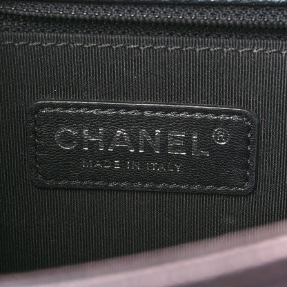 Chanel Iridescent Goatskin Quilted New Medium Boy Flap Purple 6 of 10