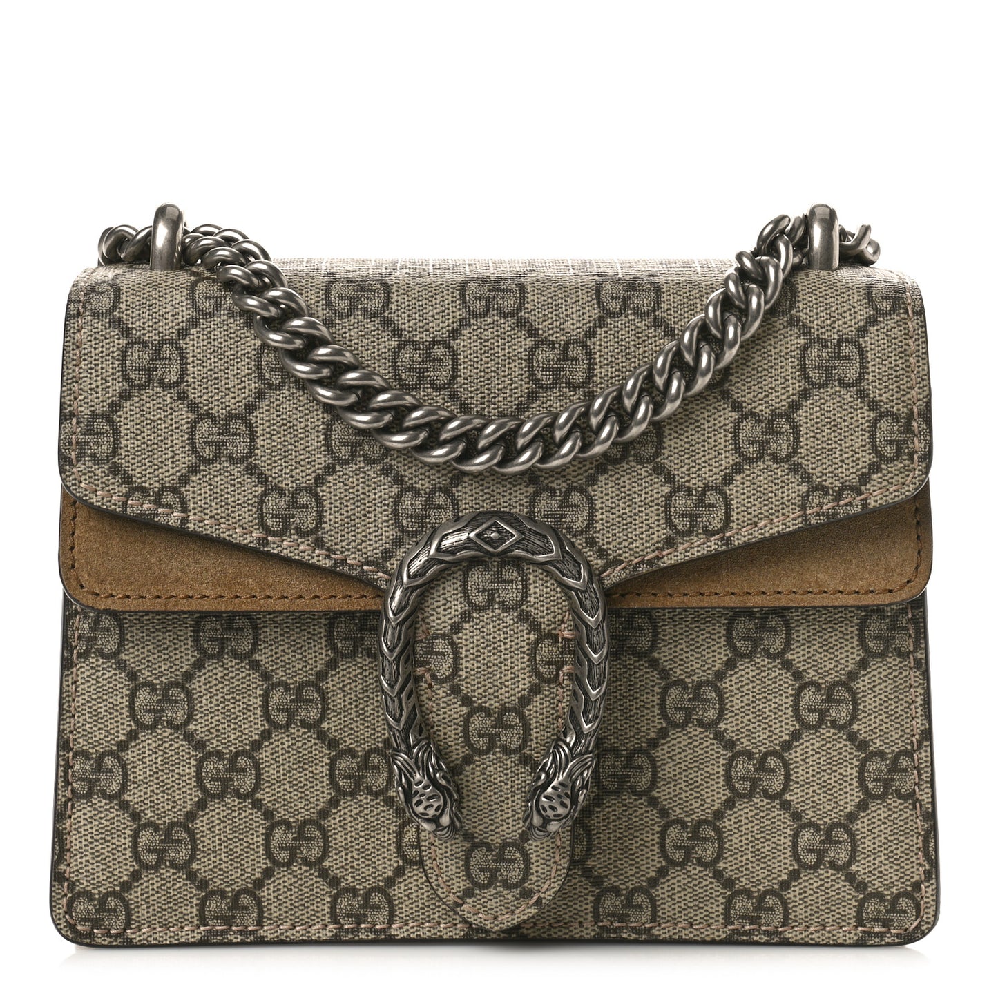 GG Supreme Monogram Mini Dionysus Shoulder Bag Taupe