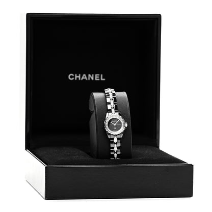 Chanel Stainless Steel Ceramic Diamond Bezel 19mm J12 XS Quartz Watch Black 5 of 5