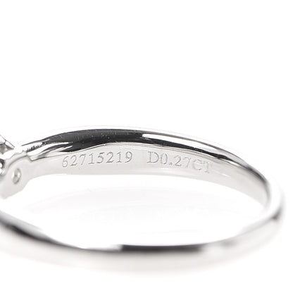 Tiffany Platinum Diamond .27ct Harmony Solitaire Engagement Ring 47 4 4 of 6