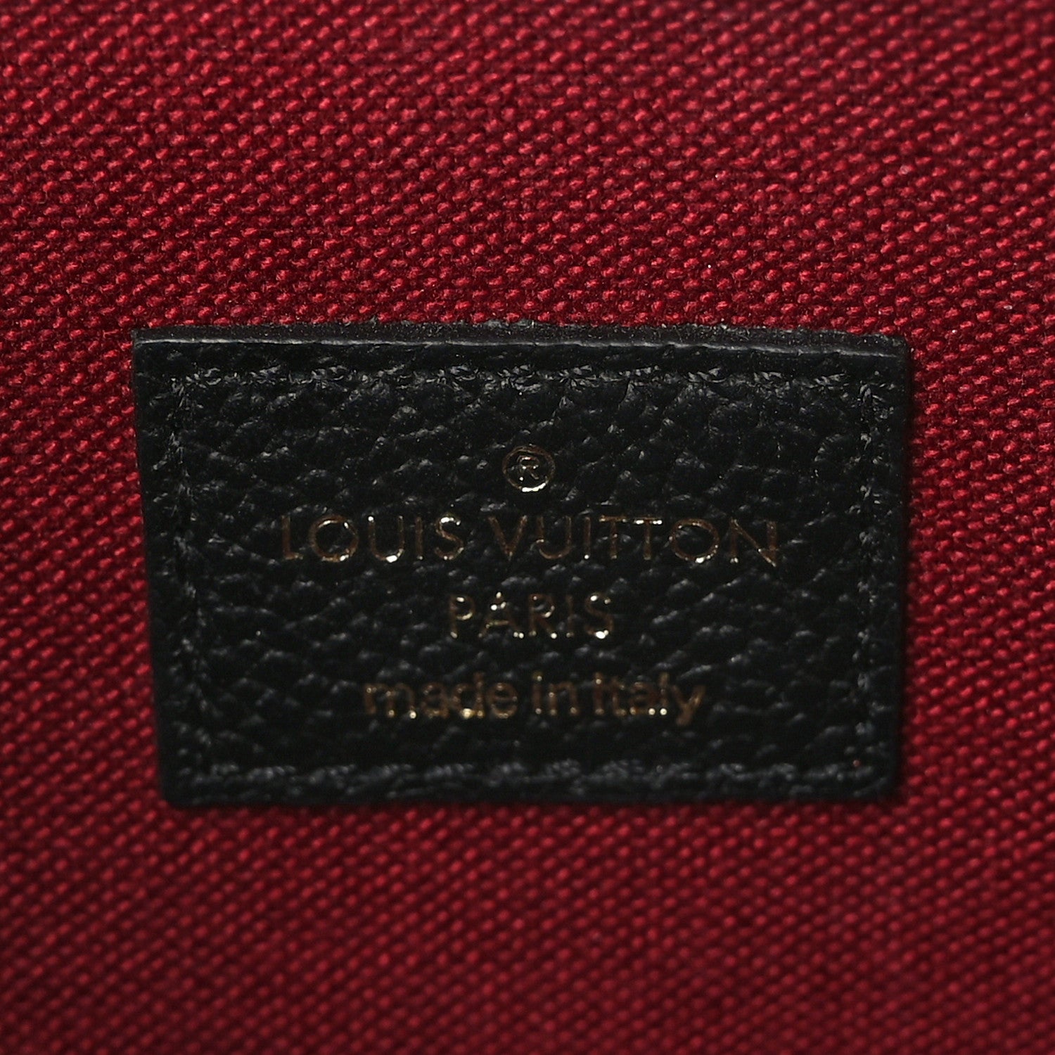 Louis Vuitton Empreinte Monogram Giant Felicie Pochette Black Beige 7 of 10