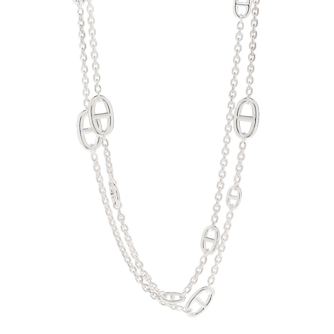 Hermes Sterling Silver Farandole Necklace 120 1 of 4