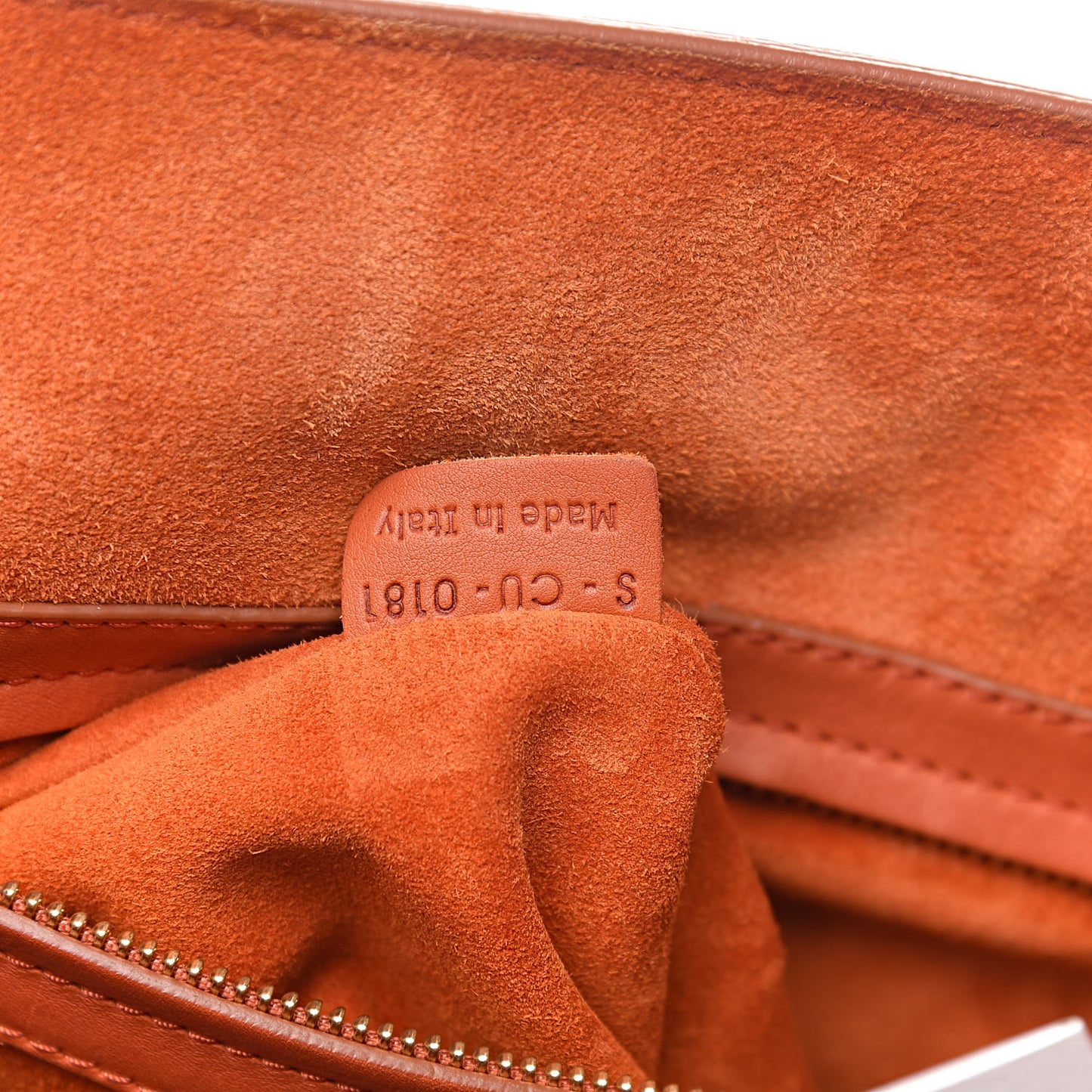 Supple Calfskin Medium Phantom Luggage Orange