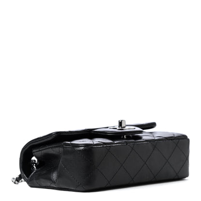 Chanel Lambskin Quilted Extra Mini Rectangular Flap Black 5 of 8