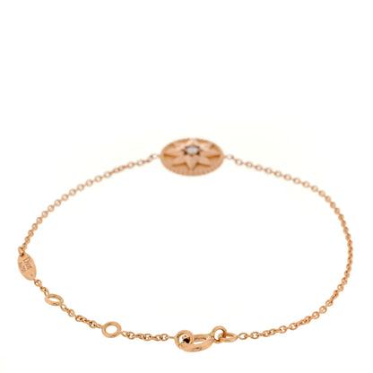 Christian Dior 18K Rose Gold Diamond Pink Opal Rose Des Vents Bracelet 2 of 3