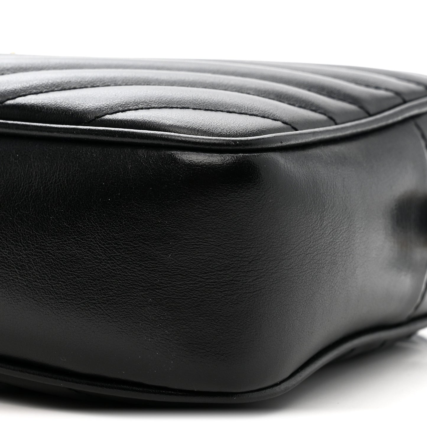 Calfskin Matelasse Monogram Lou Camera Bag Black