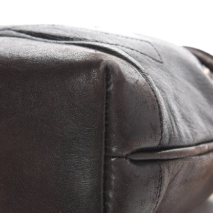 Chanel Lambskin CC Drawstring Bag Black 9 of 11