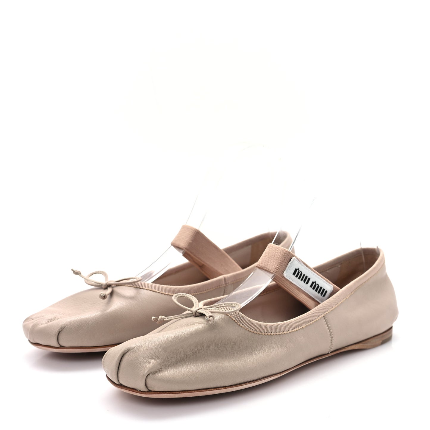 Goatskin Ballerina Flats 37.5 Water Lily