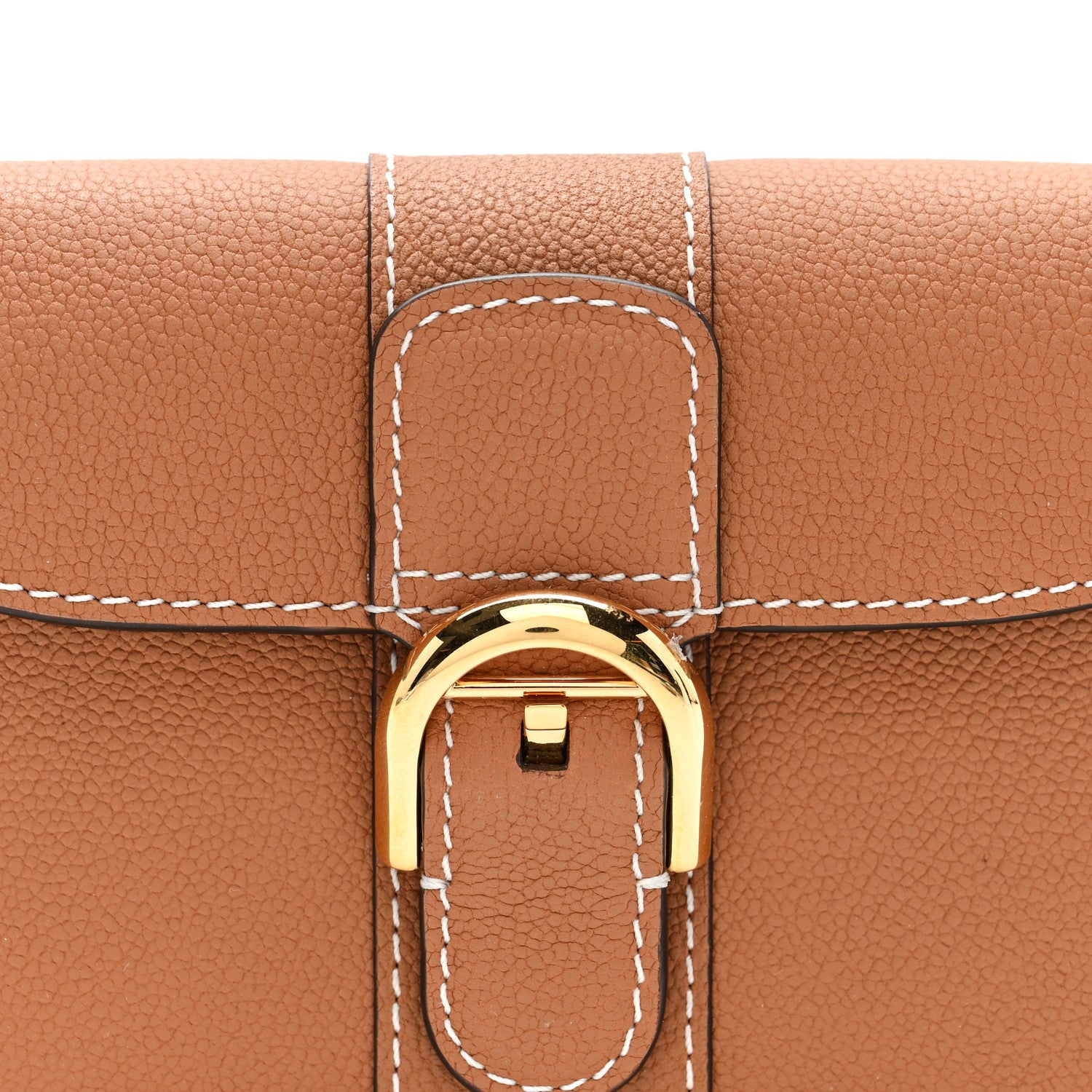 Delvaux Grained Rodeo Calfskin Brillant Compact Wallet Vegetal 1 of 7