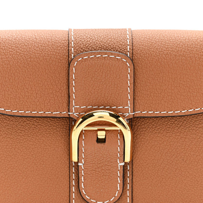 Delvaux Grained Rodeo Calfskin Brillant Compact Wallet Vegetal 1 of 7