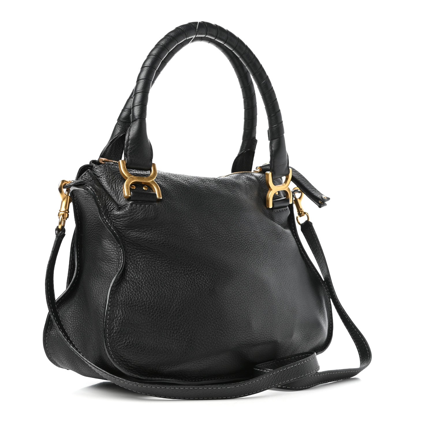 Chloe Calfskin Medium Marcie Satchel Black 3 of 8