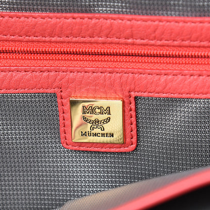MCM Visetos Medium Side Stud Stark Backpack Coral 6 of 20