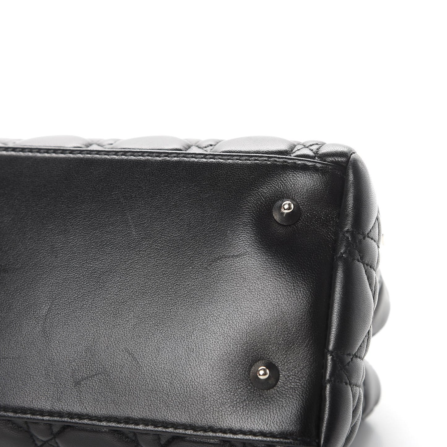 Lambskin Cannage Lady Dior Shoulder Bag Black