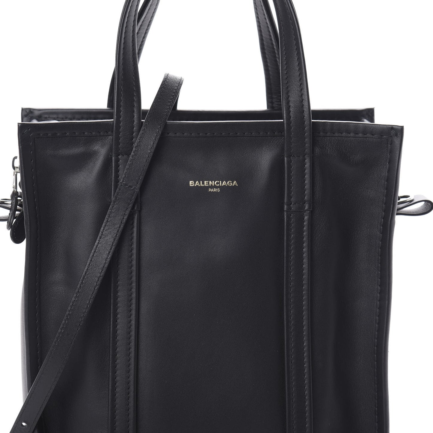 Agneau Small Bazar Shopper Tote Black