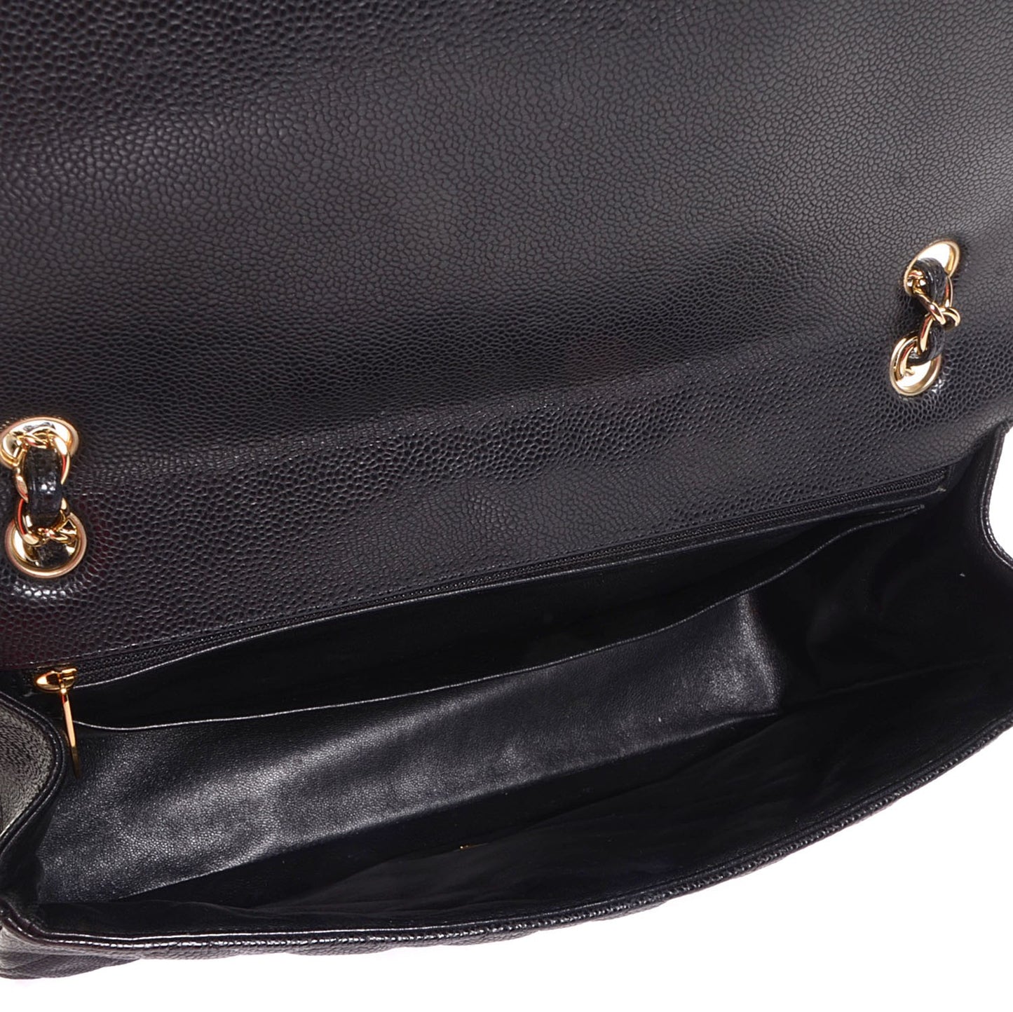 Caviar Quilted Maxi Single Flap Black