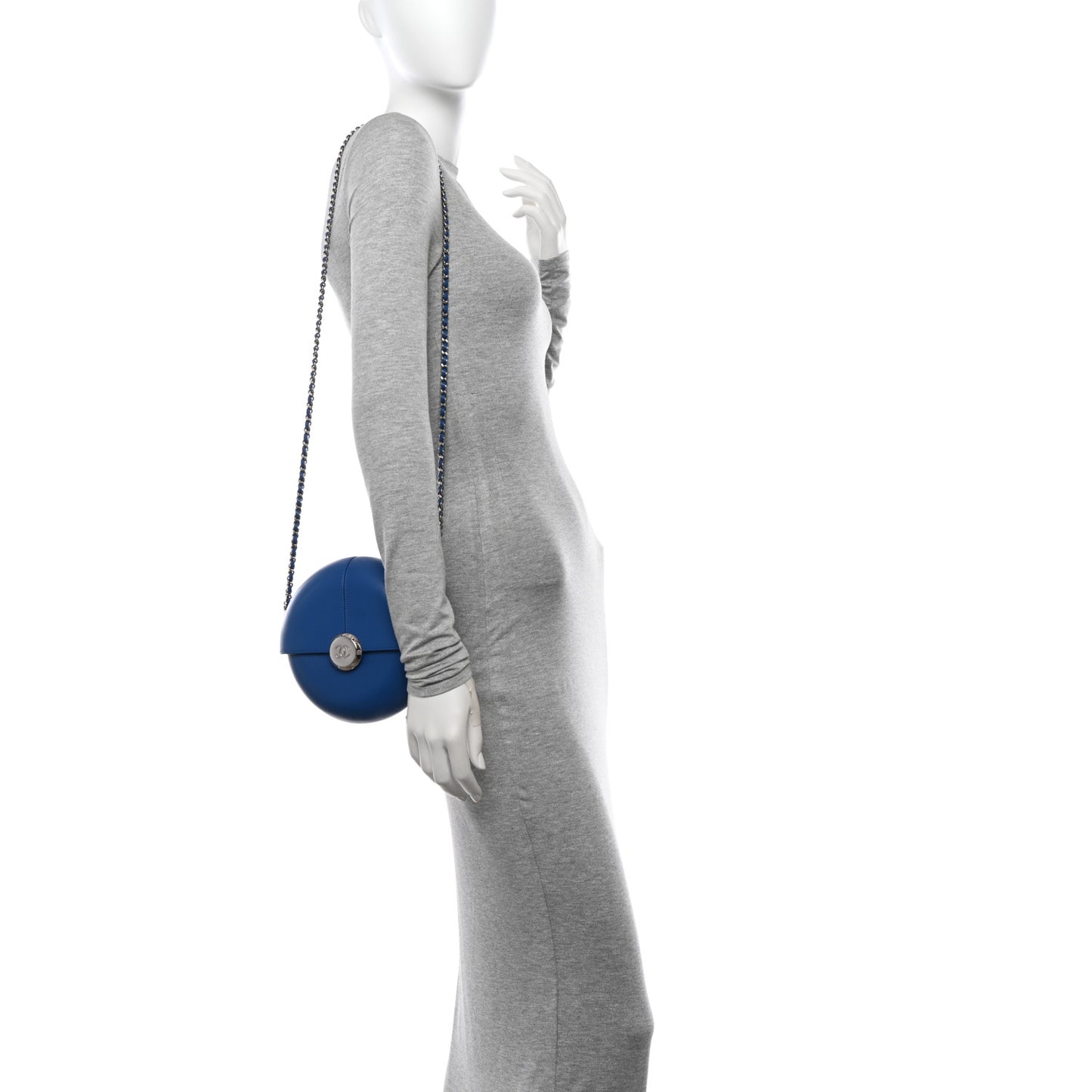 Lambskin Evening In the Air Bag Blue