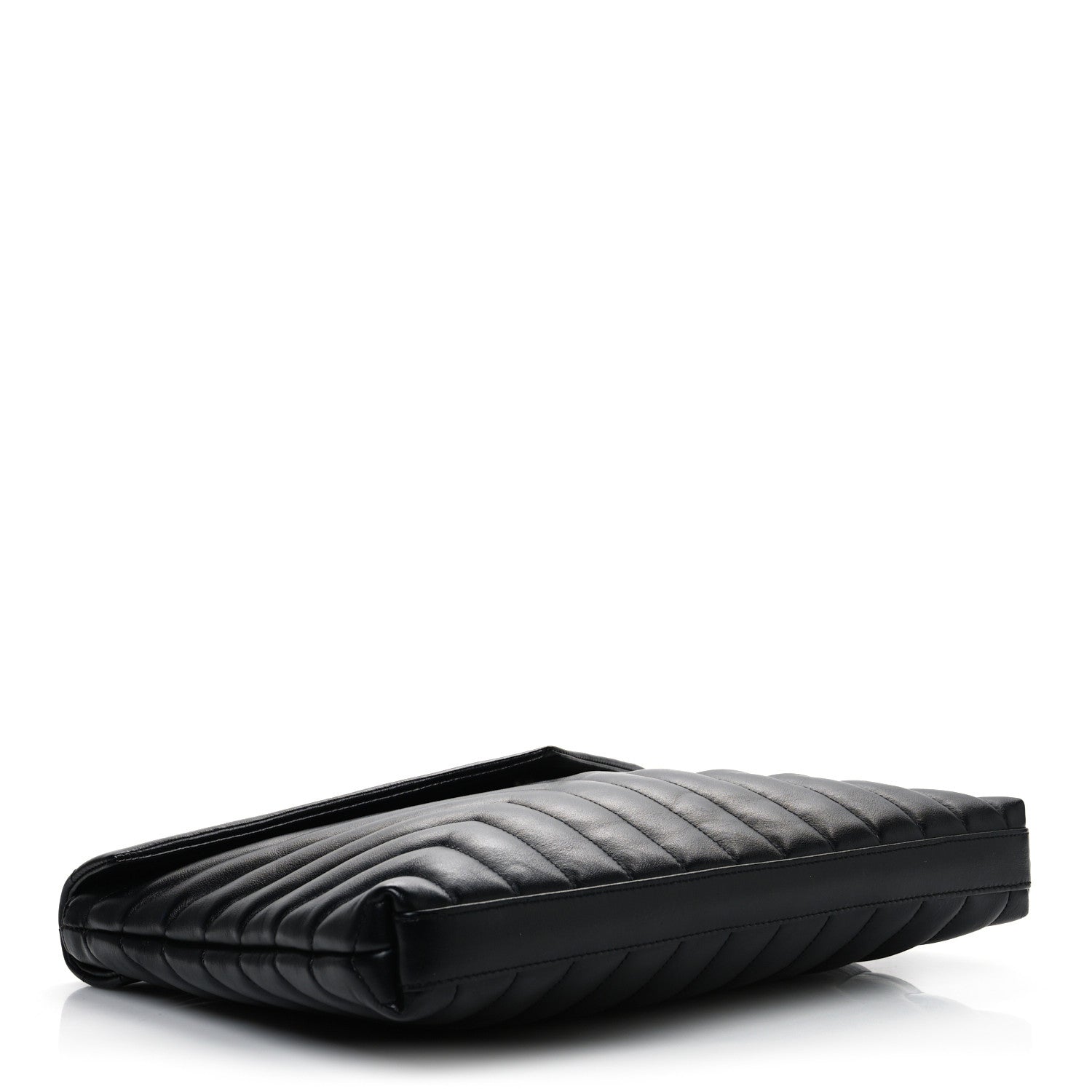 Saint Laurent Calfskin Y Quilted Monogram Loulou Document Holder Black 7 of 25