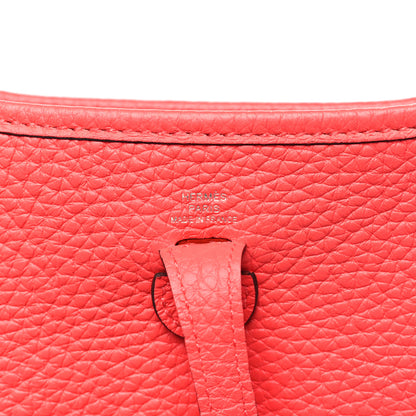 Hermes Taurillon Clemence Zigzag Sangle Evelyne TPM Rose Texas 9 of 10