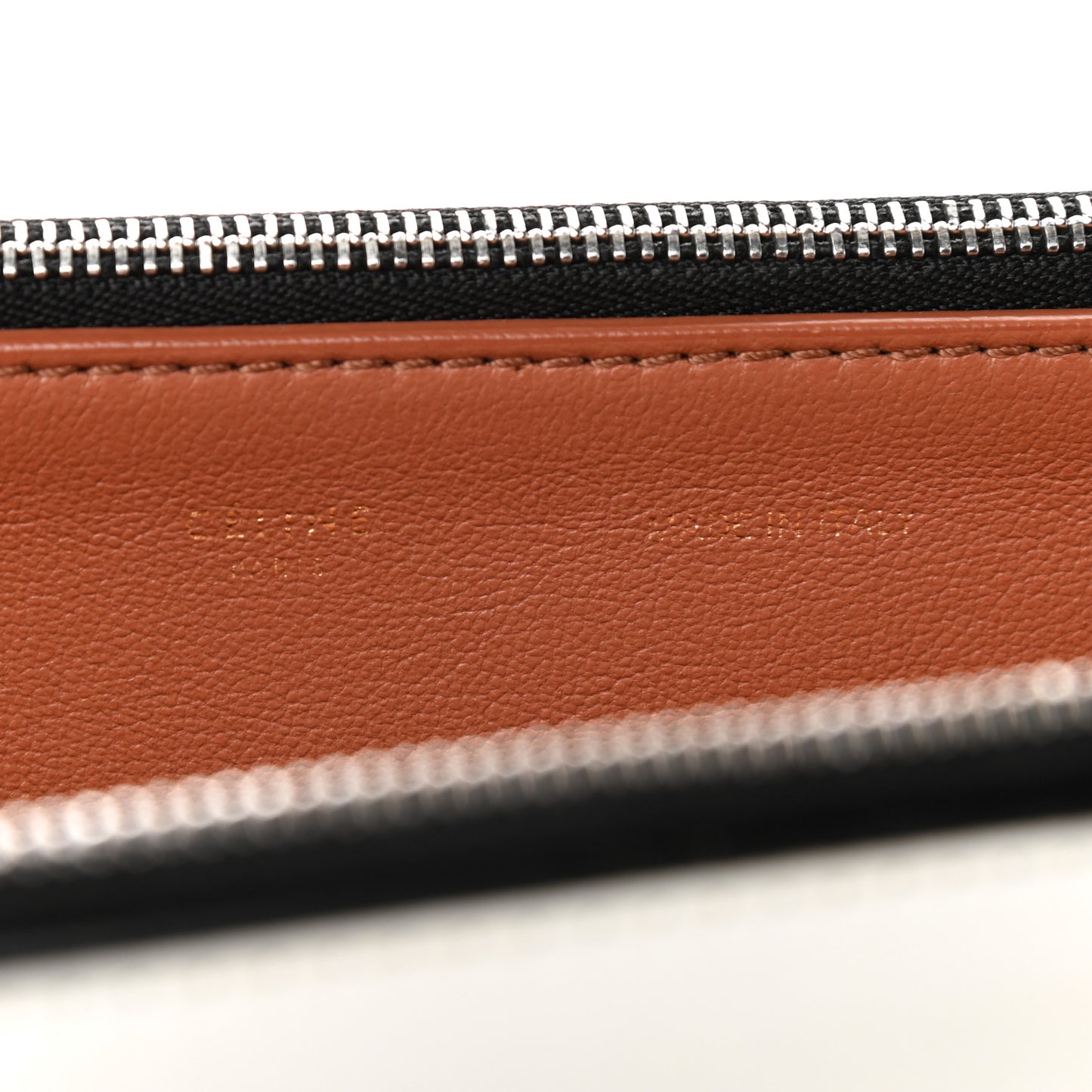 Smooth Calfskin Suede Large Tri-Color Trapeze Peach