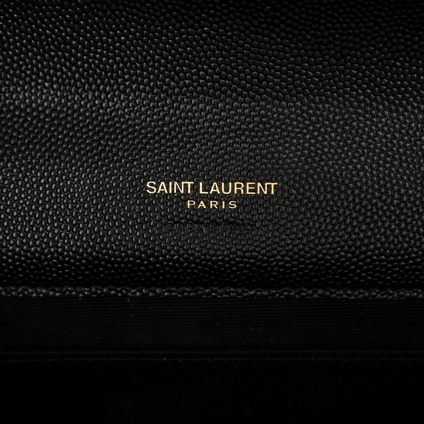 Grain De Poudre Textured Mixed Matelasse Triquilt Monogram Clutch Black