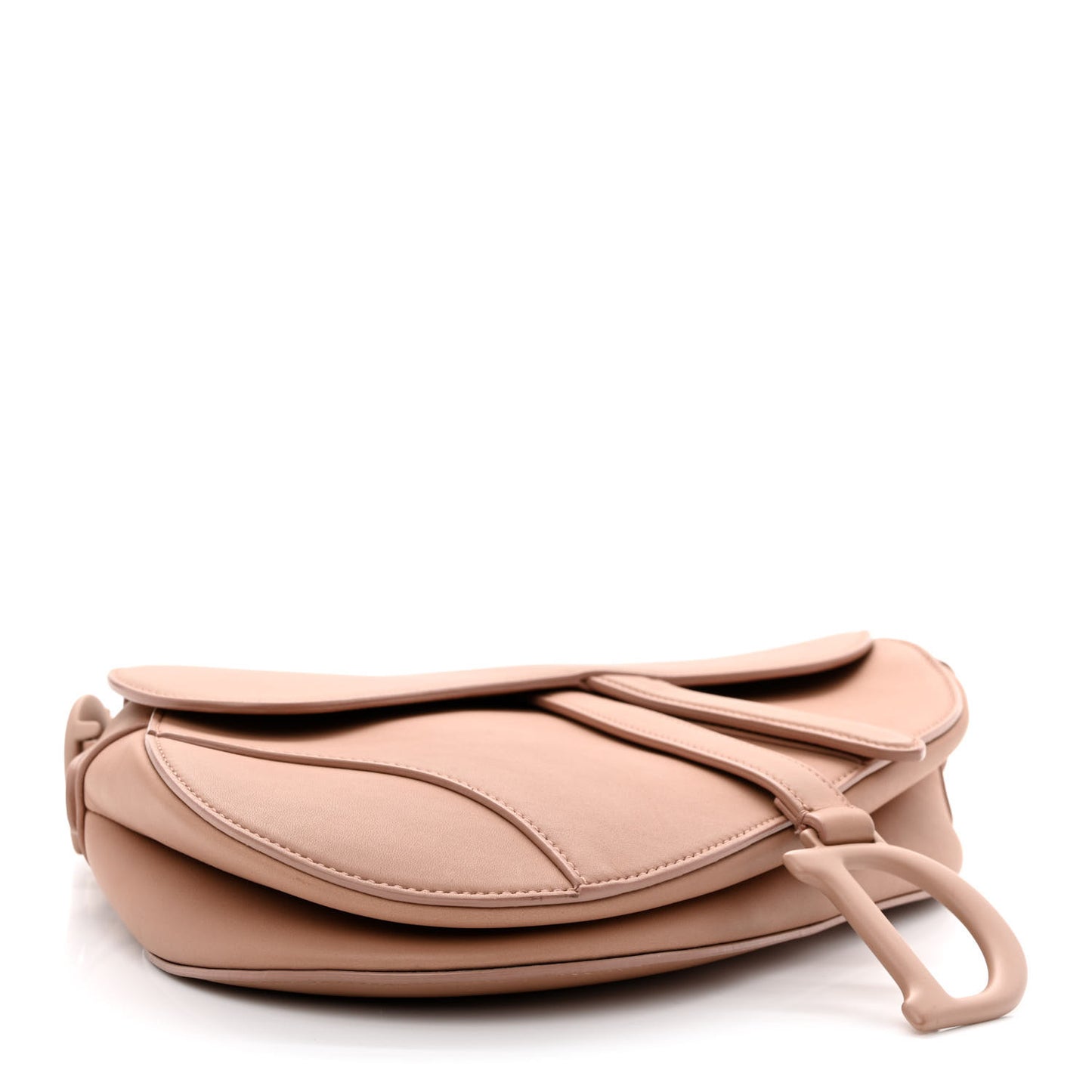 Ultra Matte Calfskin Saddle Bag Blush