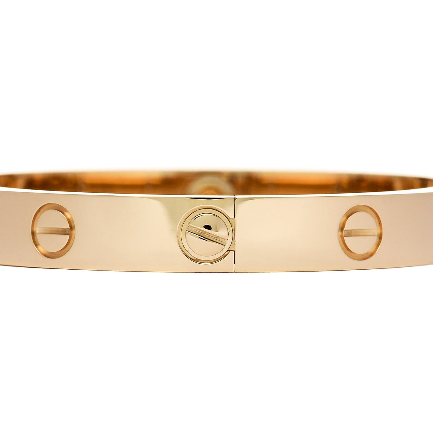 18K Yellow Gold 4 Diamond LOVE Bracelet 15