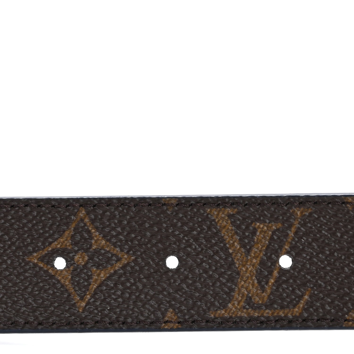 Louis Vuitton Calfskin Monogram 30mm LV Initiales Reversible Belt 90 36 Blue 3 of 7