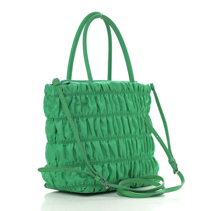 Prada Tessuto Nylon Gaufre Tote Menta 3 of 13