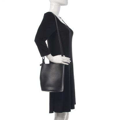 Burberry London Grainy Calfskin Small Lorne Bucket Crossbody Black 2 of 9