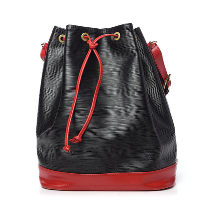 Louis Vuitton Epi Bi-Color Noe Castillan Red Black 1 of 15