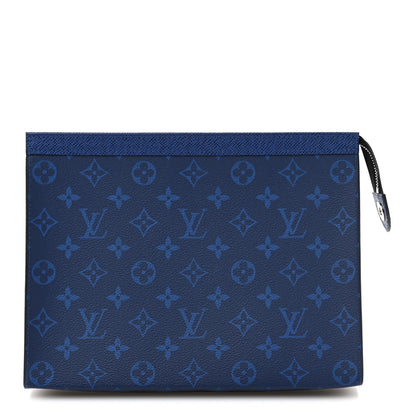Louis Vuitton Monogram Eclipse Pochette Voyage MM  Pacific Blue 1 of 8