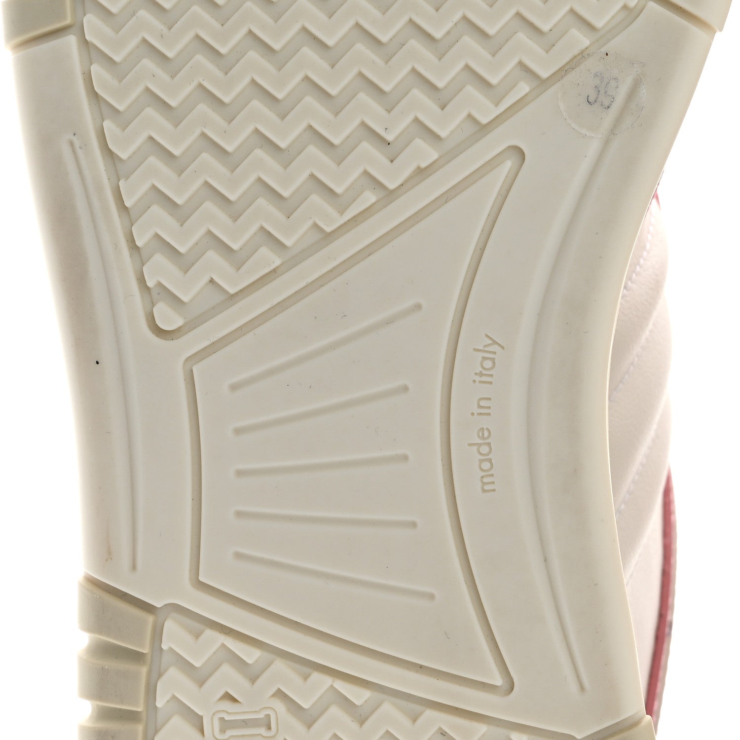 Gucci Calfskin Womens Re-Web Sneakers 39 White Pink 8 of 9