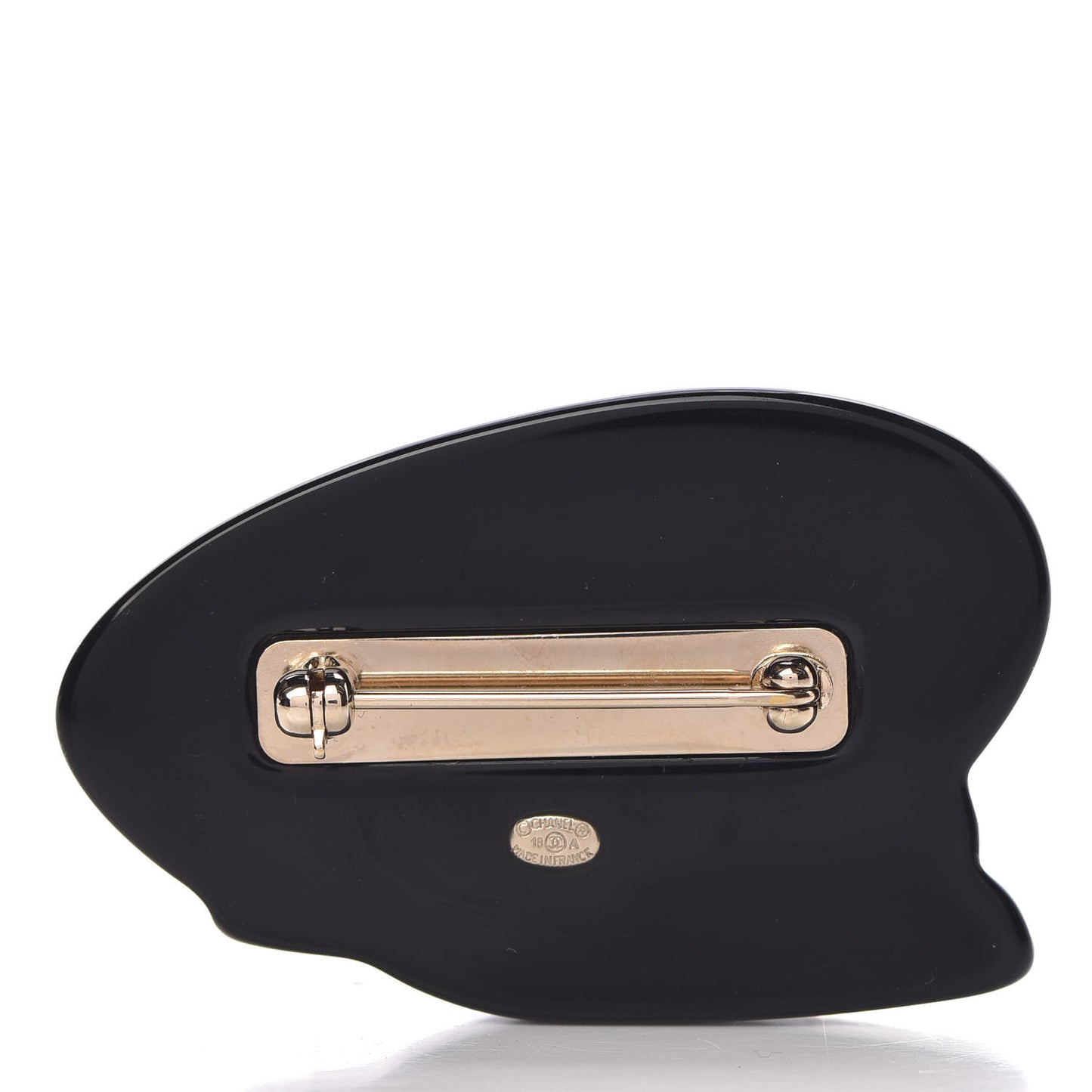 Enamel Hat Brooch Blue