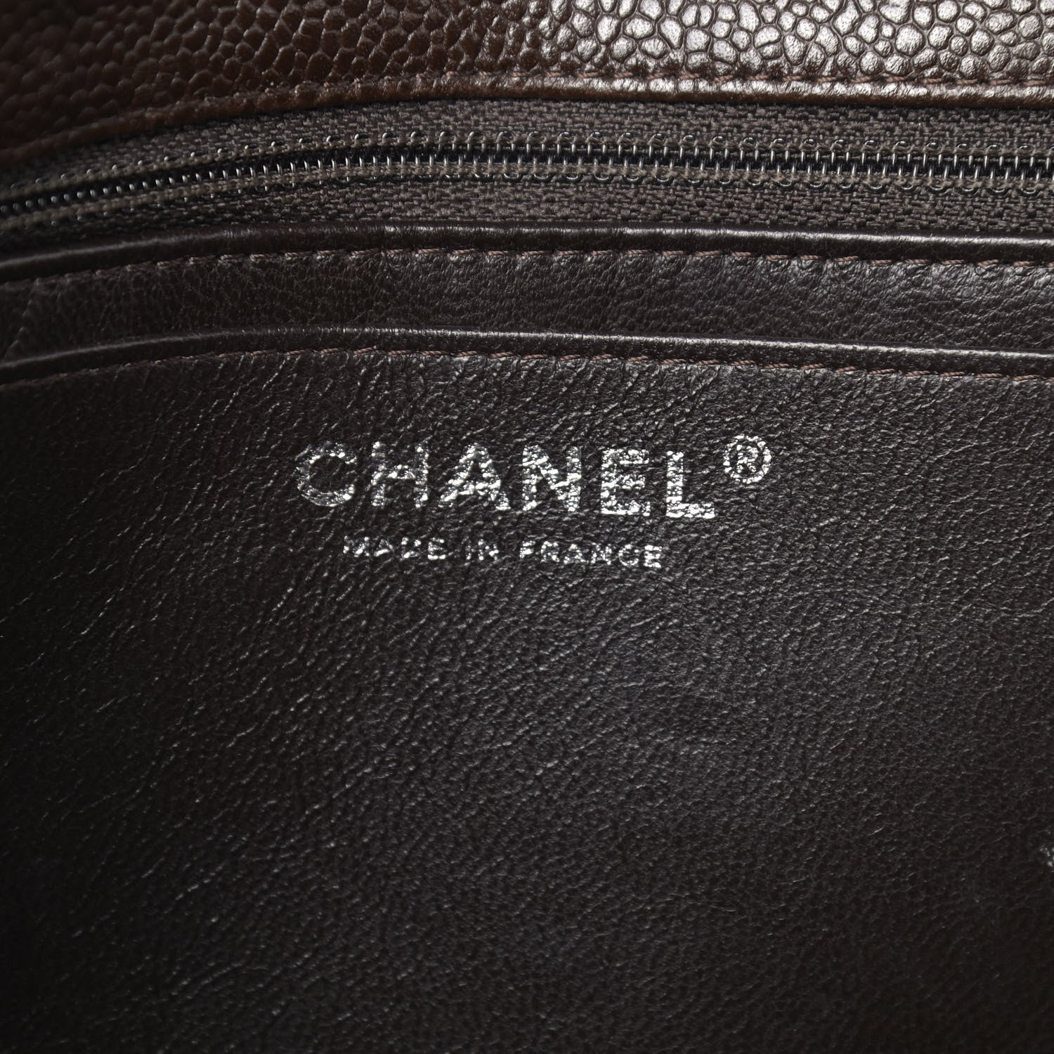 Chanel Caviar Quilted Jumbo Single Flap Dark Brown 5 of 13