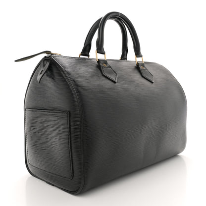 Louis Vuitton Epi Speedy 30 Black 3 of 11