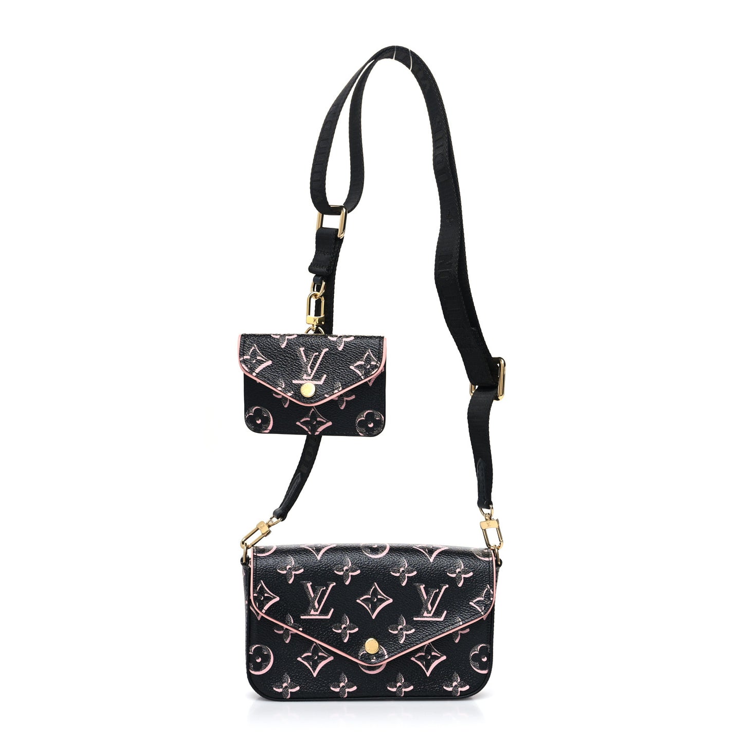Monogram Fall For You Felicie Strap & Go Black