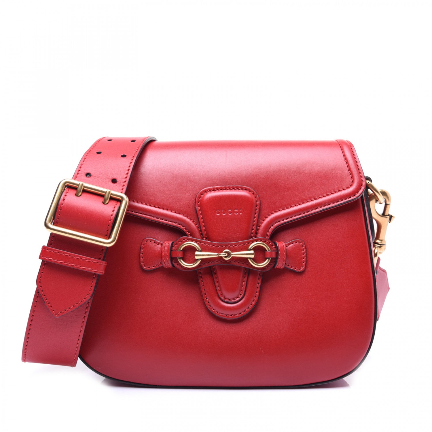 Gucci Ruinart Calfskin Medium Lady Web Shoulder Bag Hibiscus Red 1 of 1