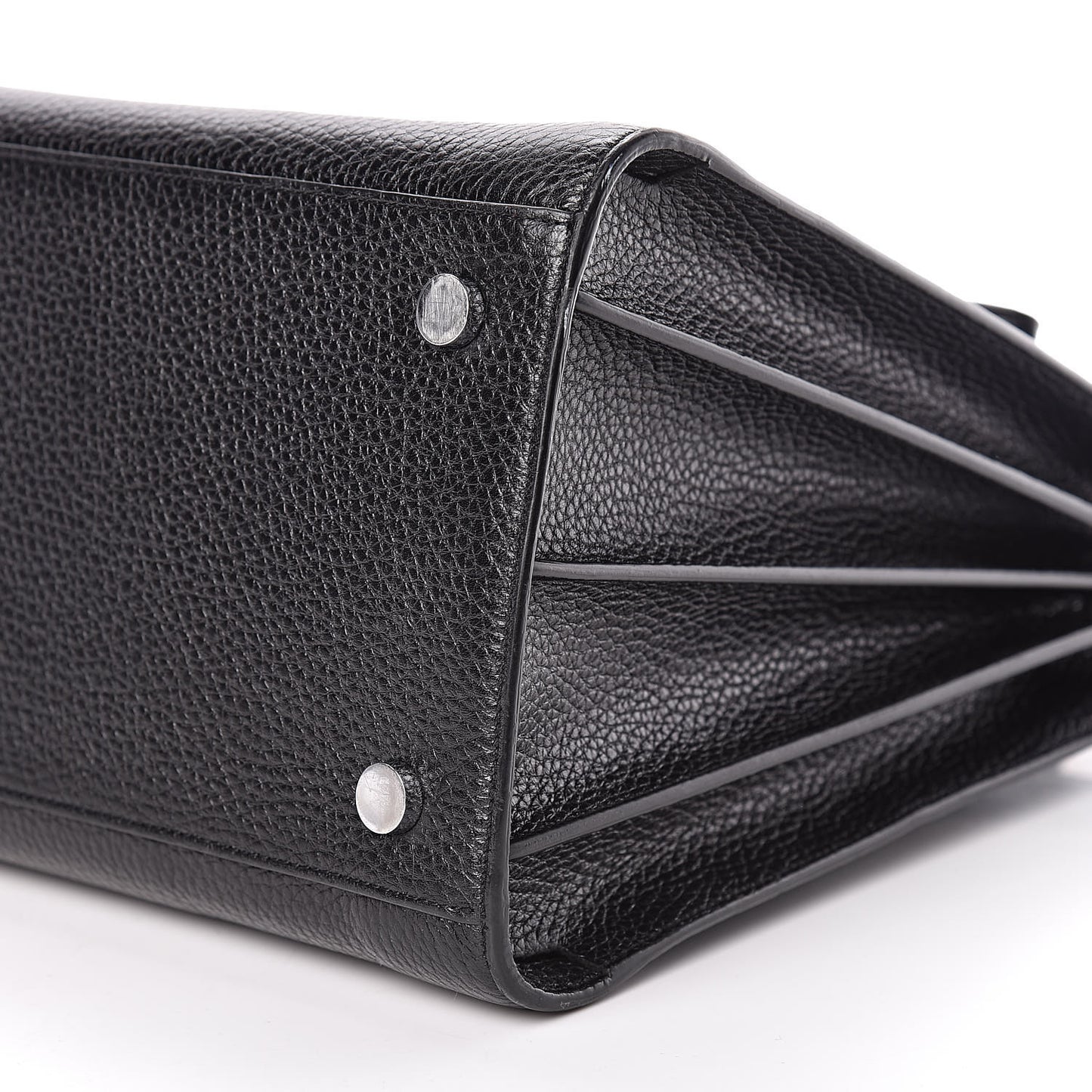 Grained Calfskin Large Sac De Jour Carryall Black
