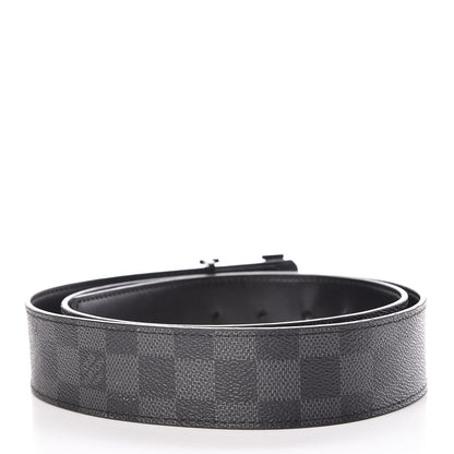 Louis Vuitton Damier Graphite LV Initiales Belt 100 40 3 of 9