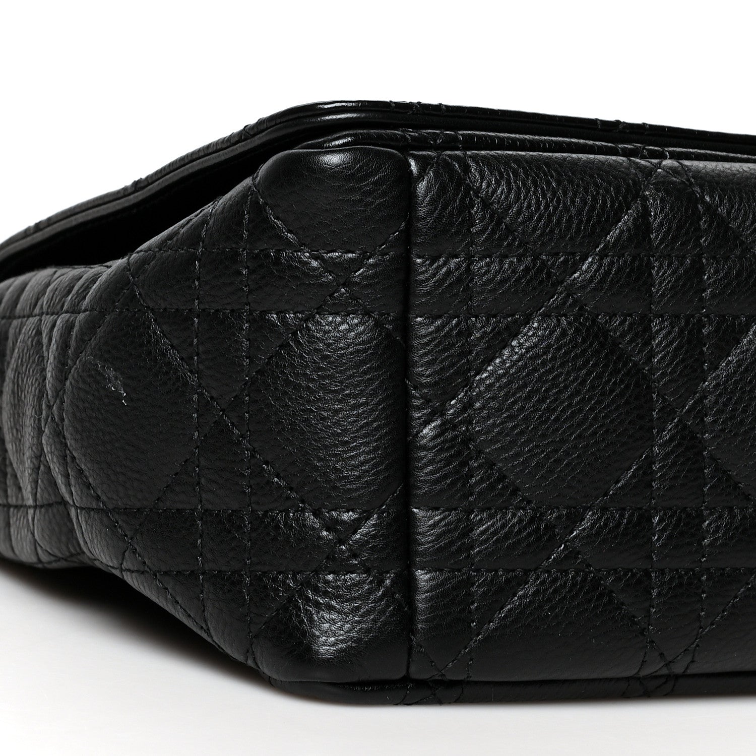 Christian Dior Calfskin Cannage Medium Caro Bag Black 9 of 10