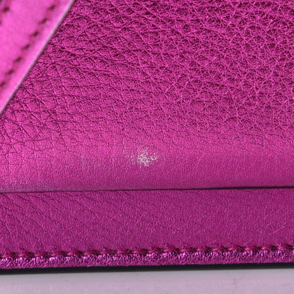 Saint Laurent Metallic Calfskin Classic Monogram Kate Tassel Chain Wallet Fuchsia 7 of 8