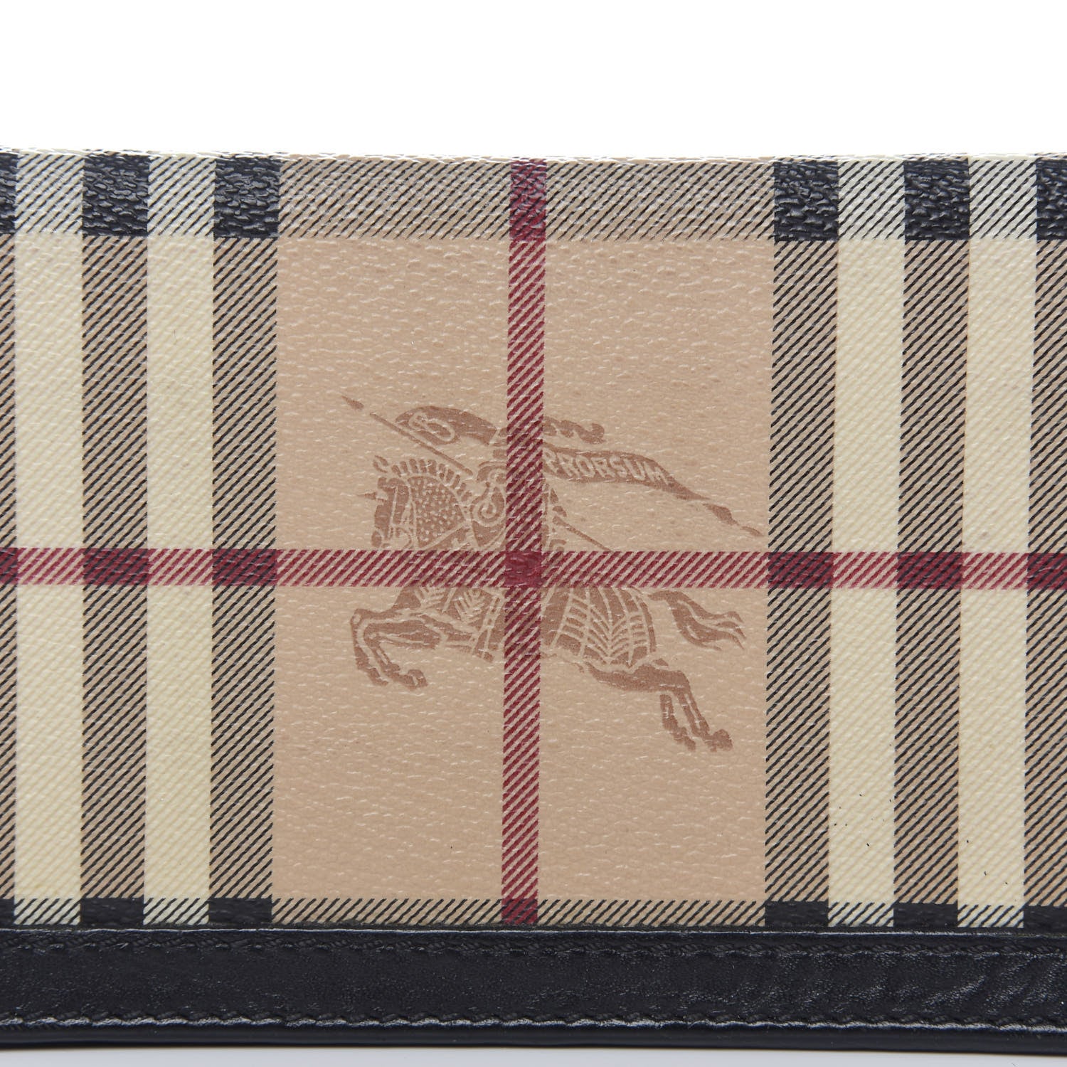 Burberry Haymarket Check Continental Wallet Chocolate 7 of 8