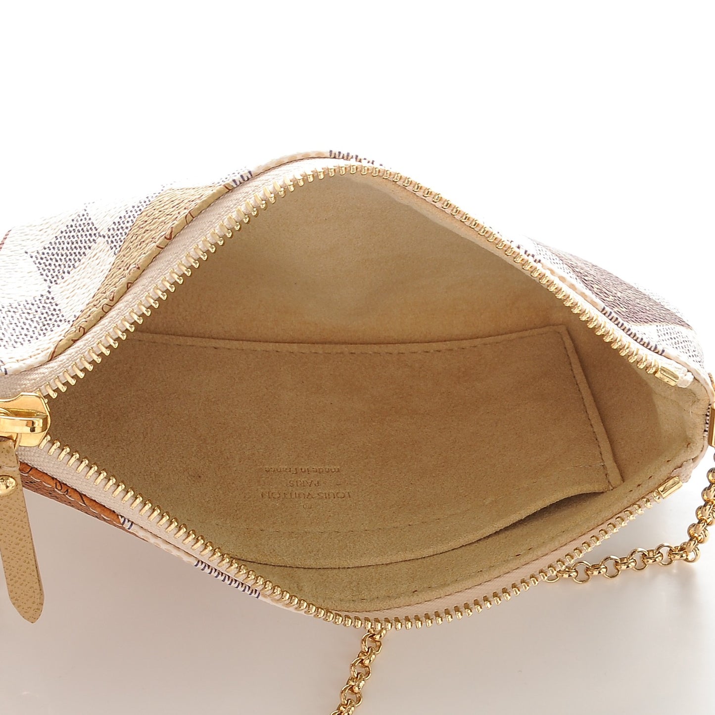 Damier Azur Trunks Labels Pochette Milla MM