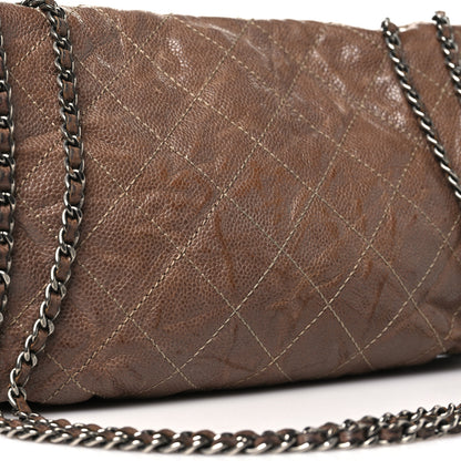 Chanel Caviar Quilted Medium Elastic Flap Brown 15 of 15