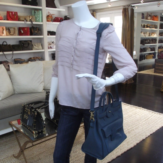 Chevre Lune Tote Bleu