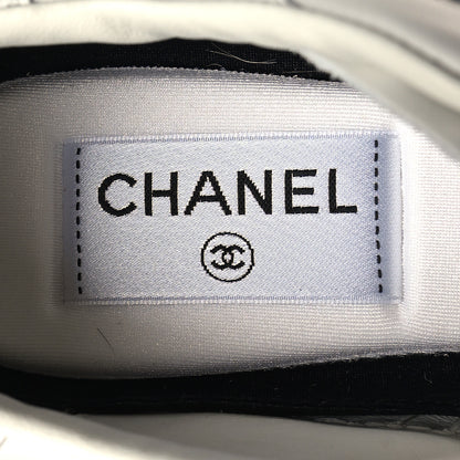 Chanel Calfskin CC Womens Sneakers 37.5 White 8 of 8
